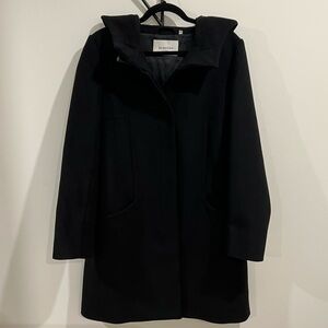 Babaton Wool Coat with Cashmere and Hood Aritzia Peacoat